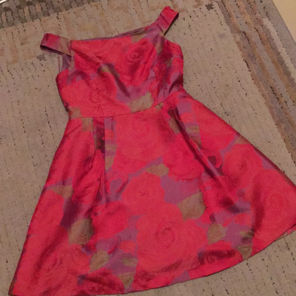 Adrianna Papell floral knee-length dress